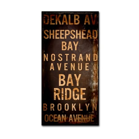 Color Bakery 'Brooklyn II' Canvas Art,10x19